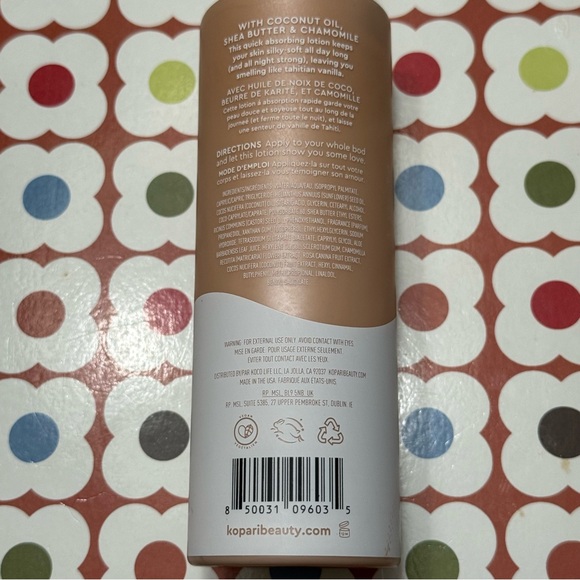 Kopari Tahitian Vanilla Body Milk moisturizer with Coconut Oil - Picture 4 of 8